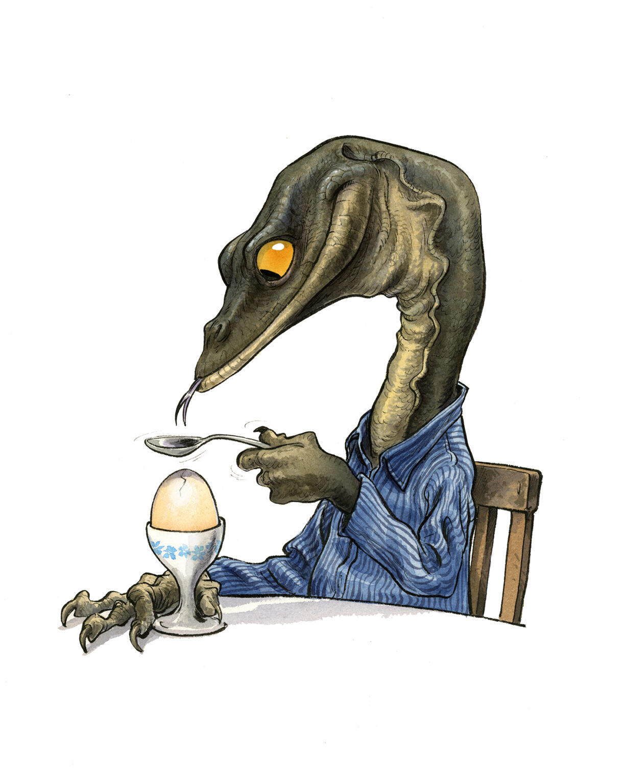 Copyright Guznag Reptile11 Varan drawing by guznag