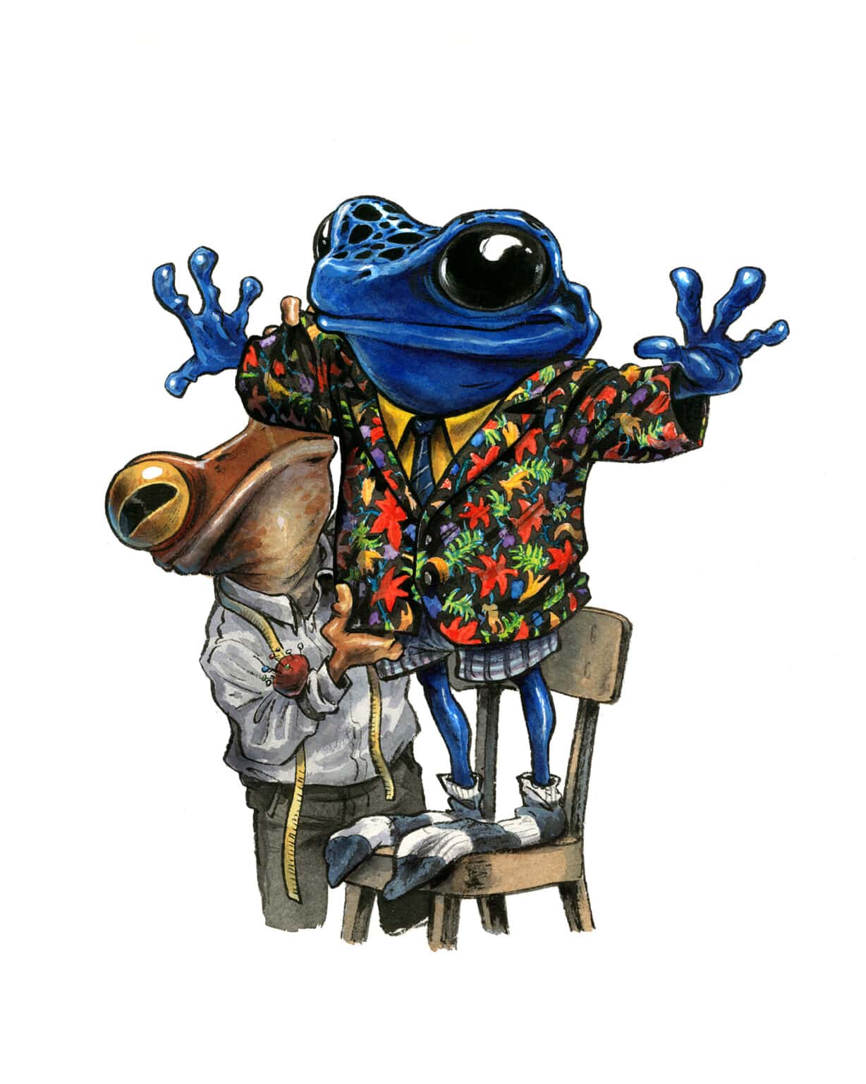 Guznag Copypright Grenouille 07 drawing by guznag