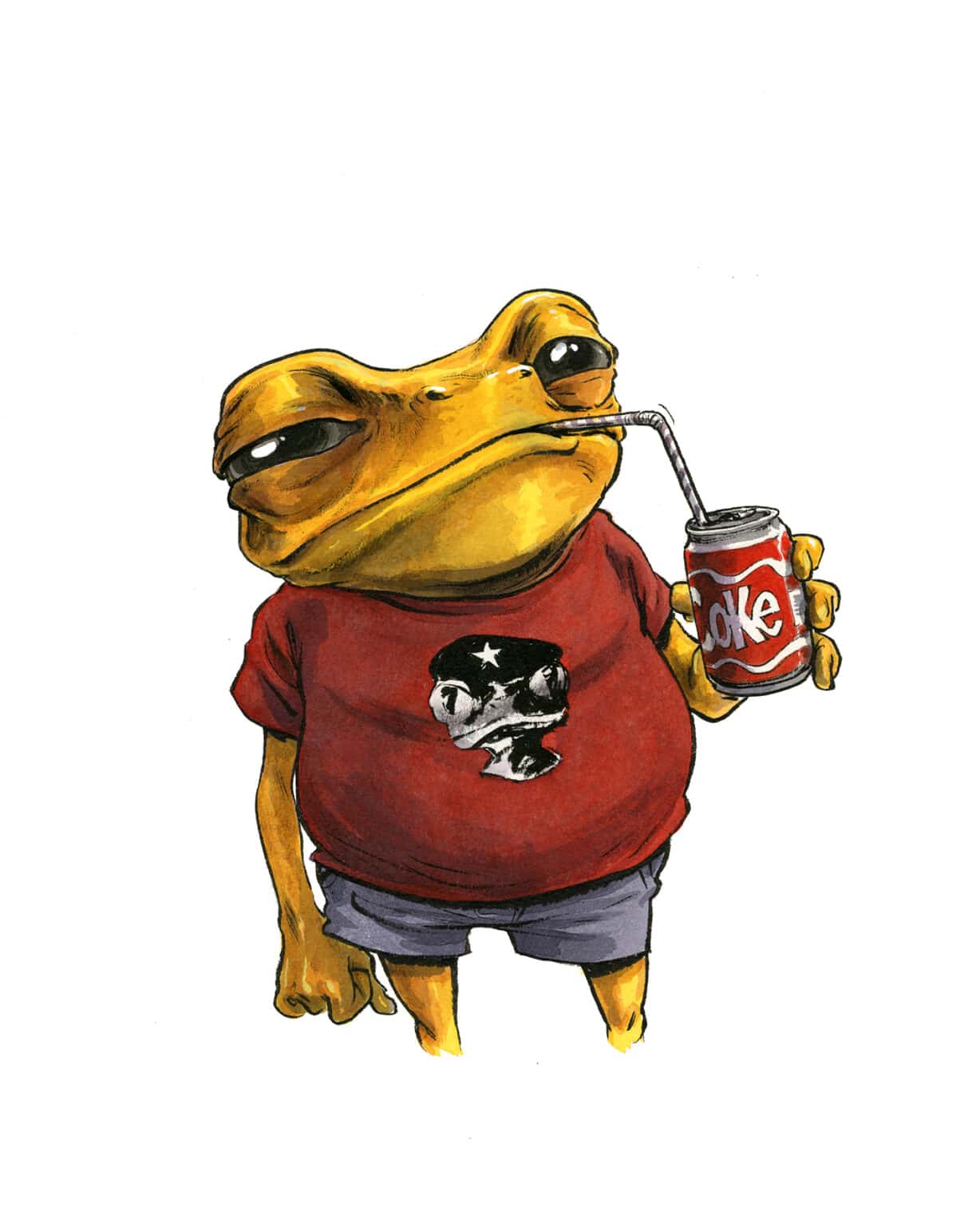 Guznag Copypright Grenouille 09 drawing by guznag