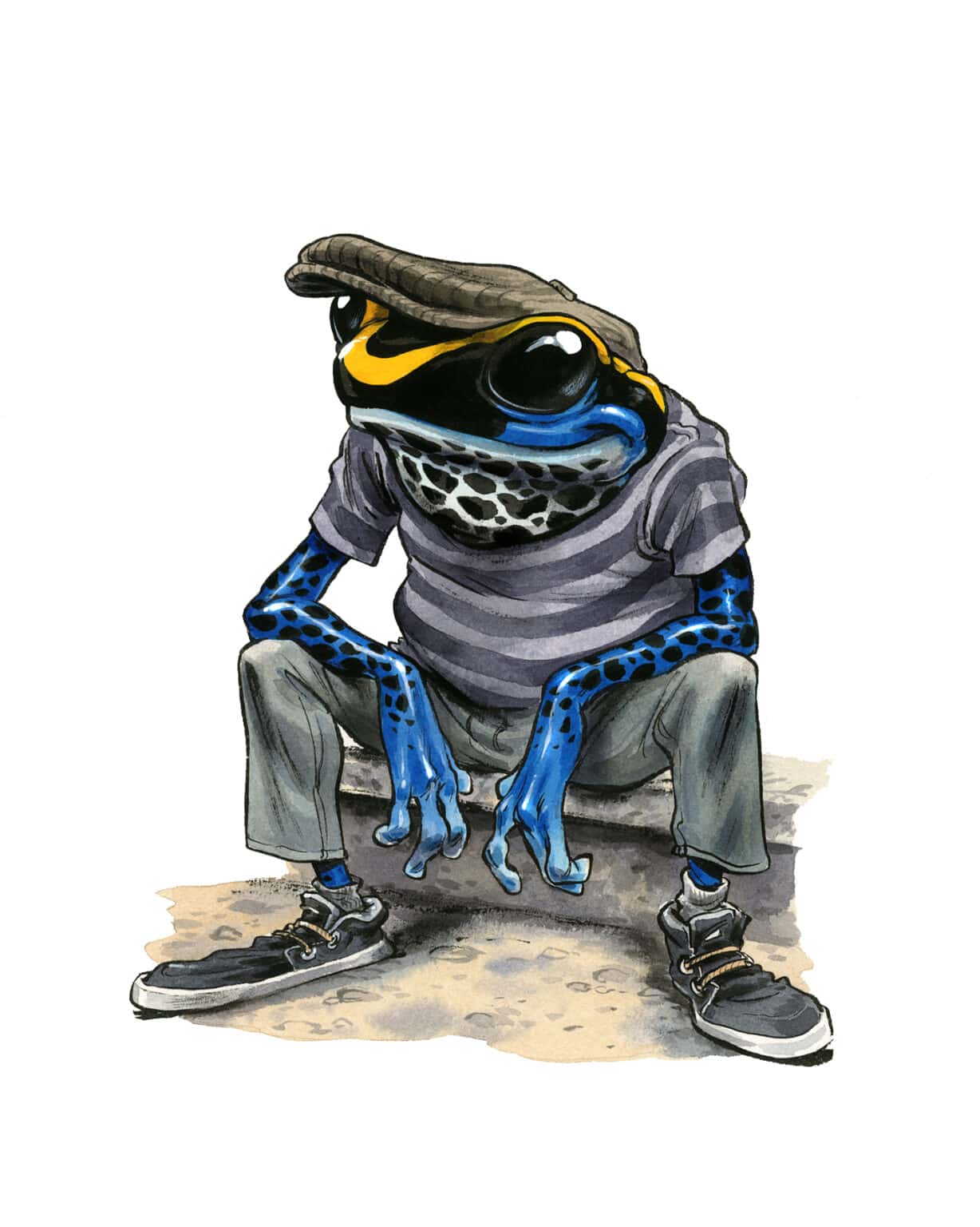 Guznag Copypright Grenouille 12 drawing by guznag