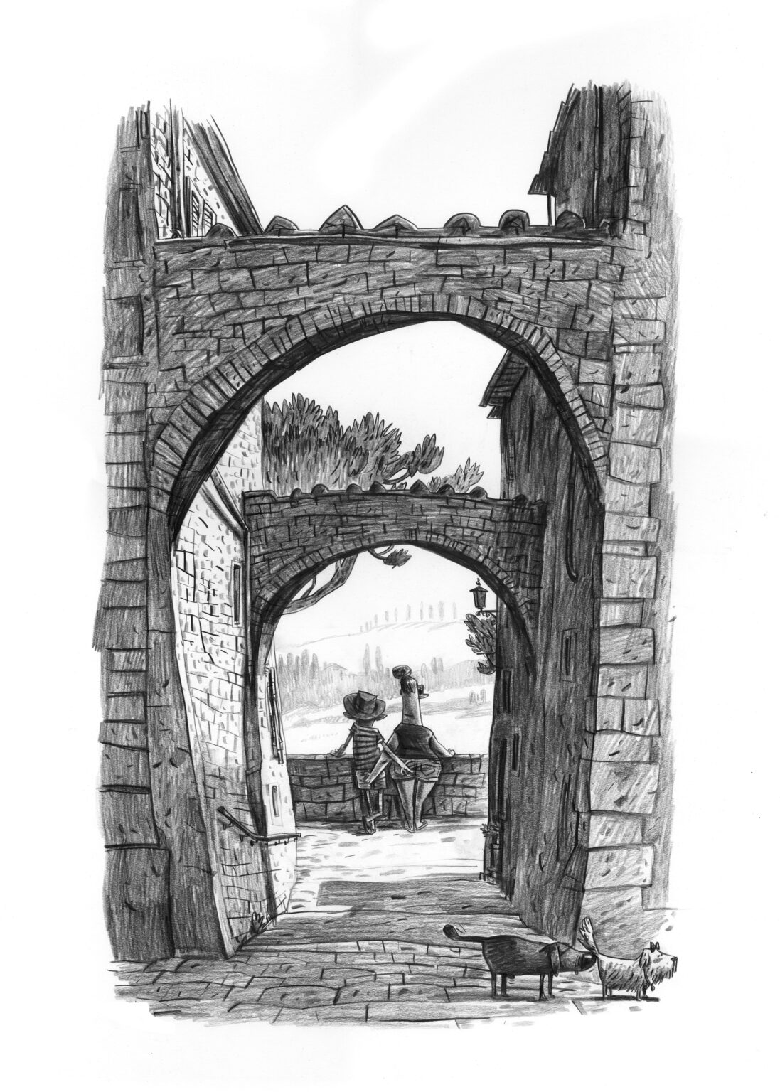 Guznag Copyright A Quoi Tu Penses drawing by guznag