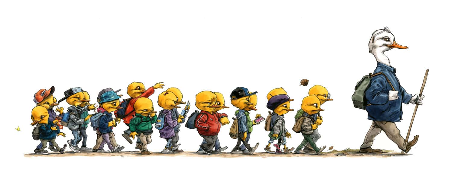 Guznag Copyright Course Ecole drawing by guznag