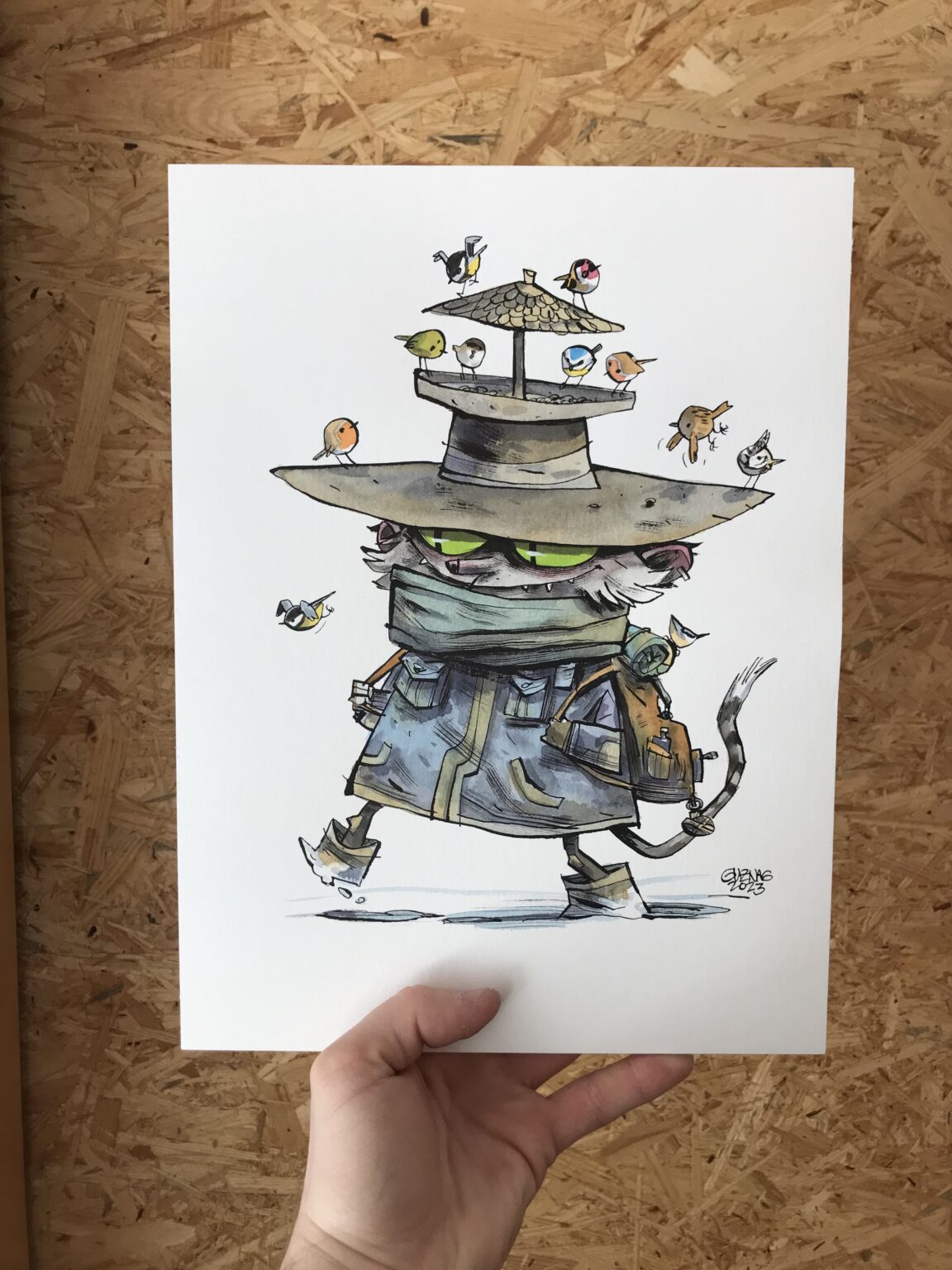 Guznag Copyright Original Ami Des Oiseaux Photo drawing by guznag