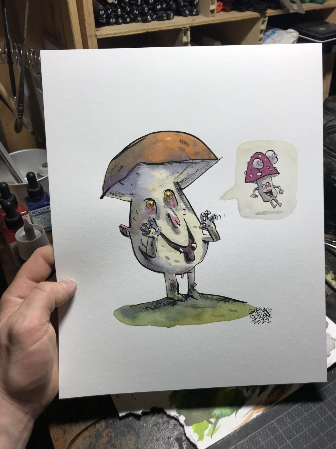 Guznag Copyright Original Champignon Bolet Photo drawing by guznag