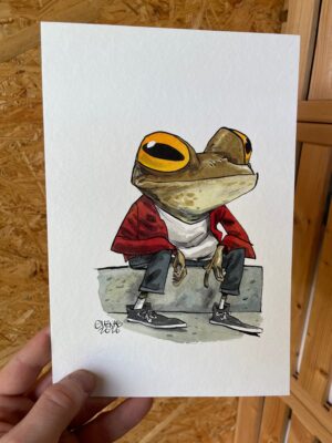Guznag Copyright Original Crapaud drawing by guznag