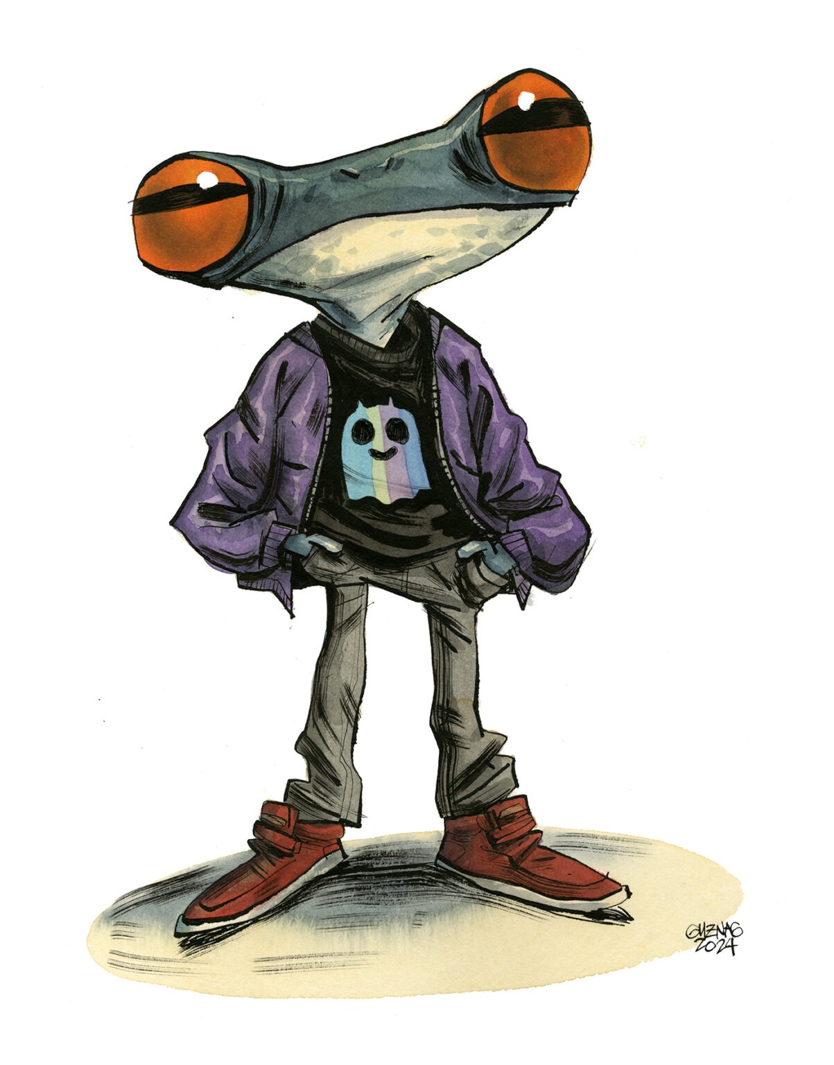 Guznag Copyright Original Gustavo drawing by guznag