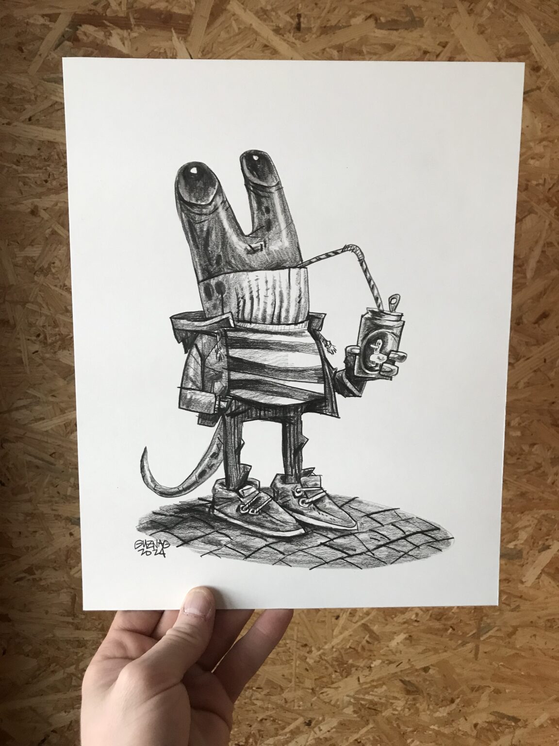 Guznag Copyright Original Jus De Canard Photo drawing by guznag