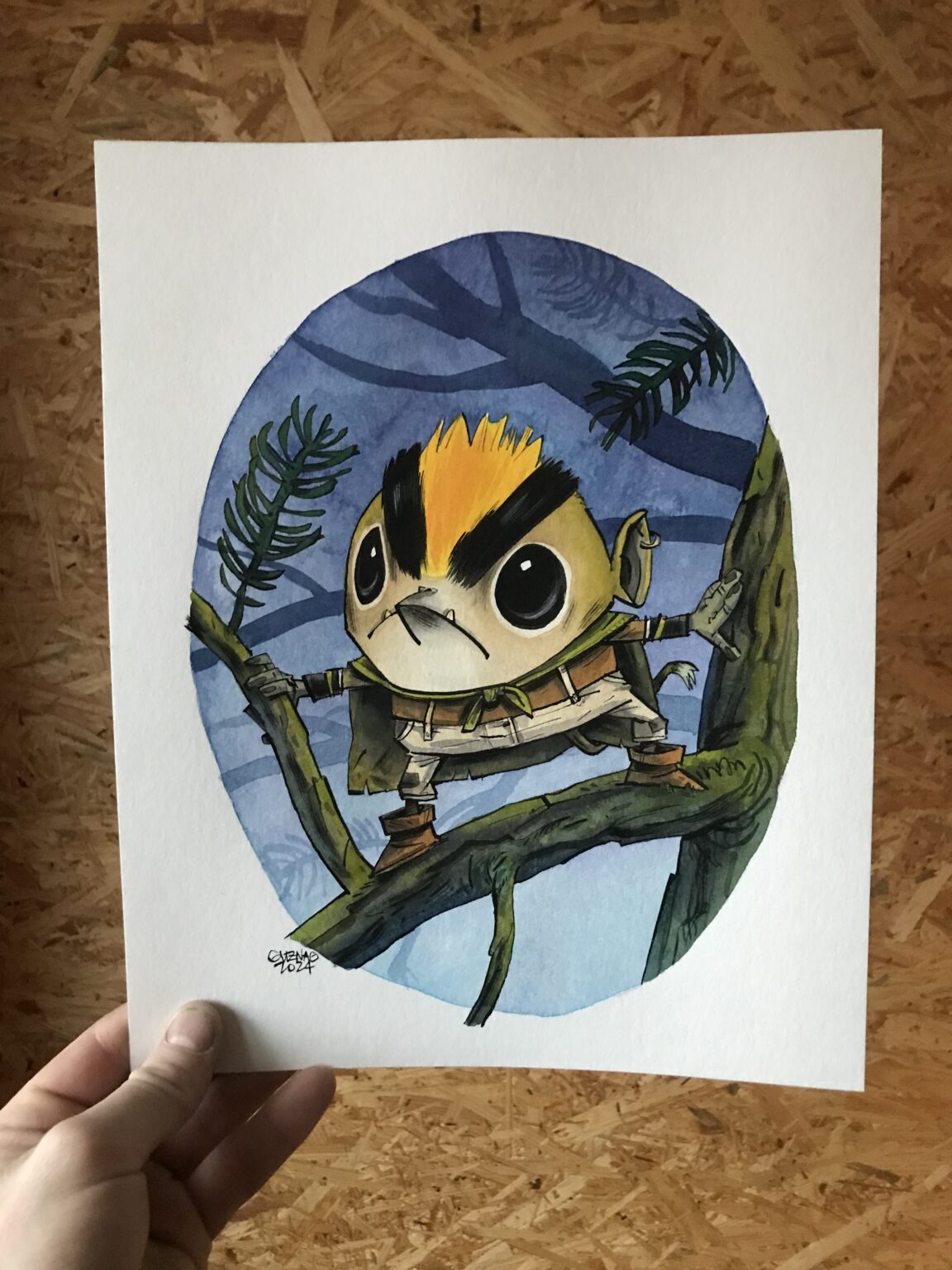 Guznag Copyright Original Maraudeur Roitelet Photo drawing by guznag