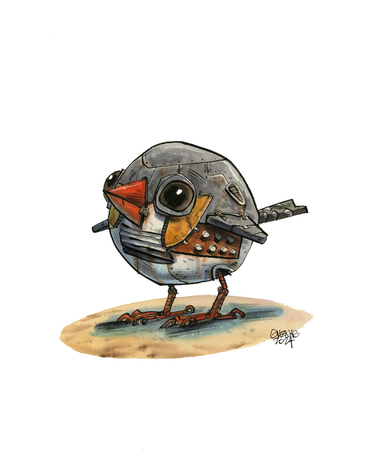 robot zebra finch