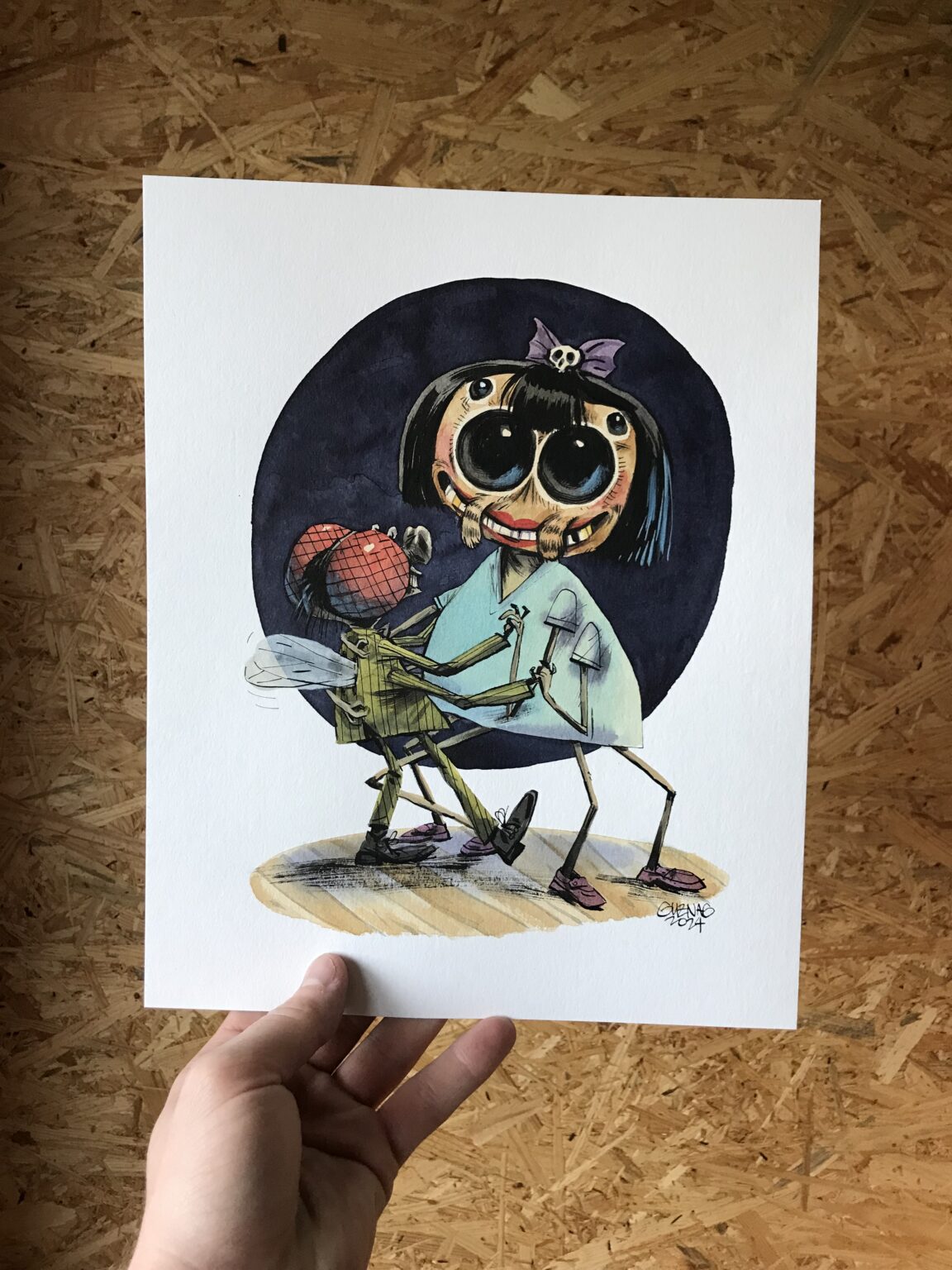 Guznag Copyright Original Une Fille Pas Comme Les Autres Photo drawing by guznag