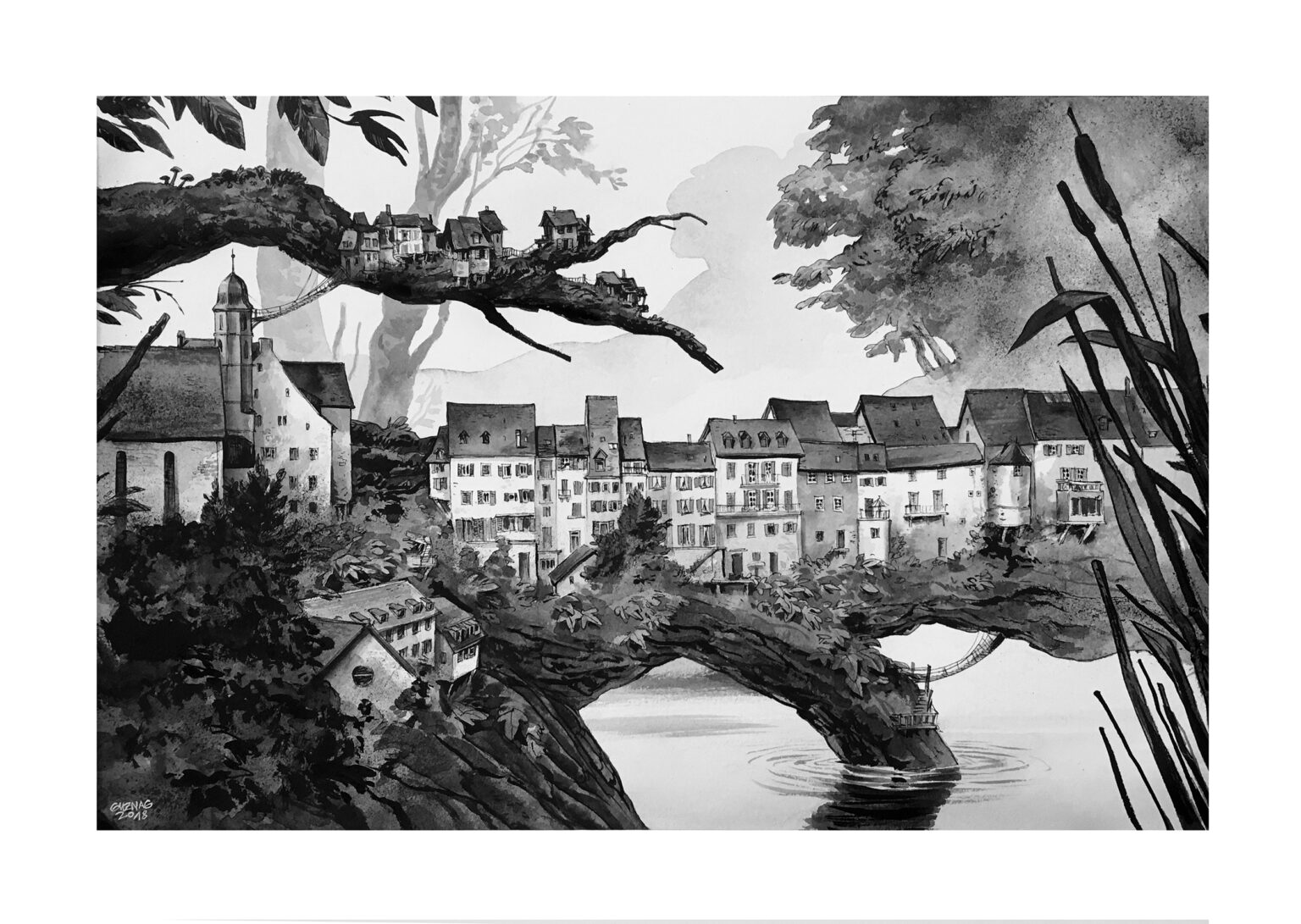 Guznag Copyright Porrentruy Remparts drawing by guznag