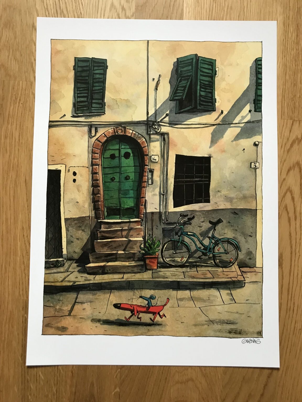 Guznag Copyright Visite Guidee Photo drawing by guznag